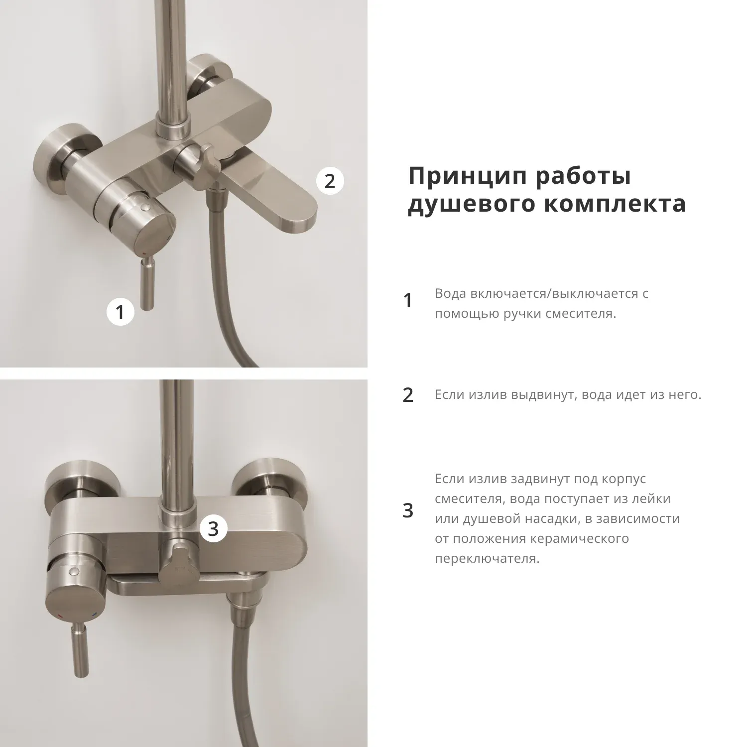 A14201 Душевая система со смесителем