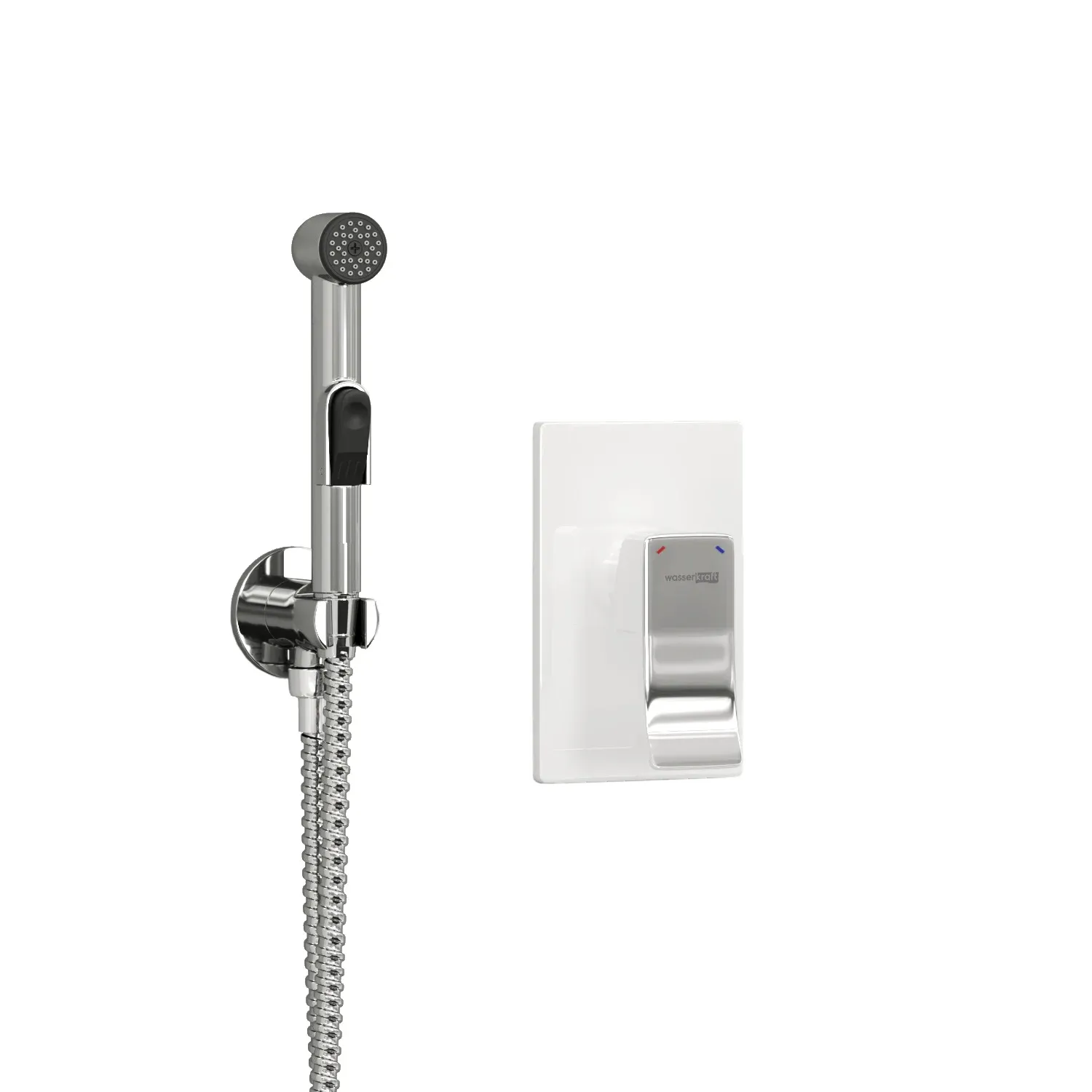 Встраиваемый комплект для биде со шлангом 120 см A010657WHITE