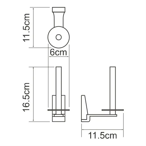 Держатель туалетной бумаги Lopau K-6097