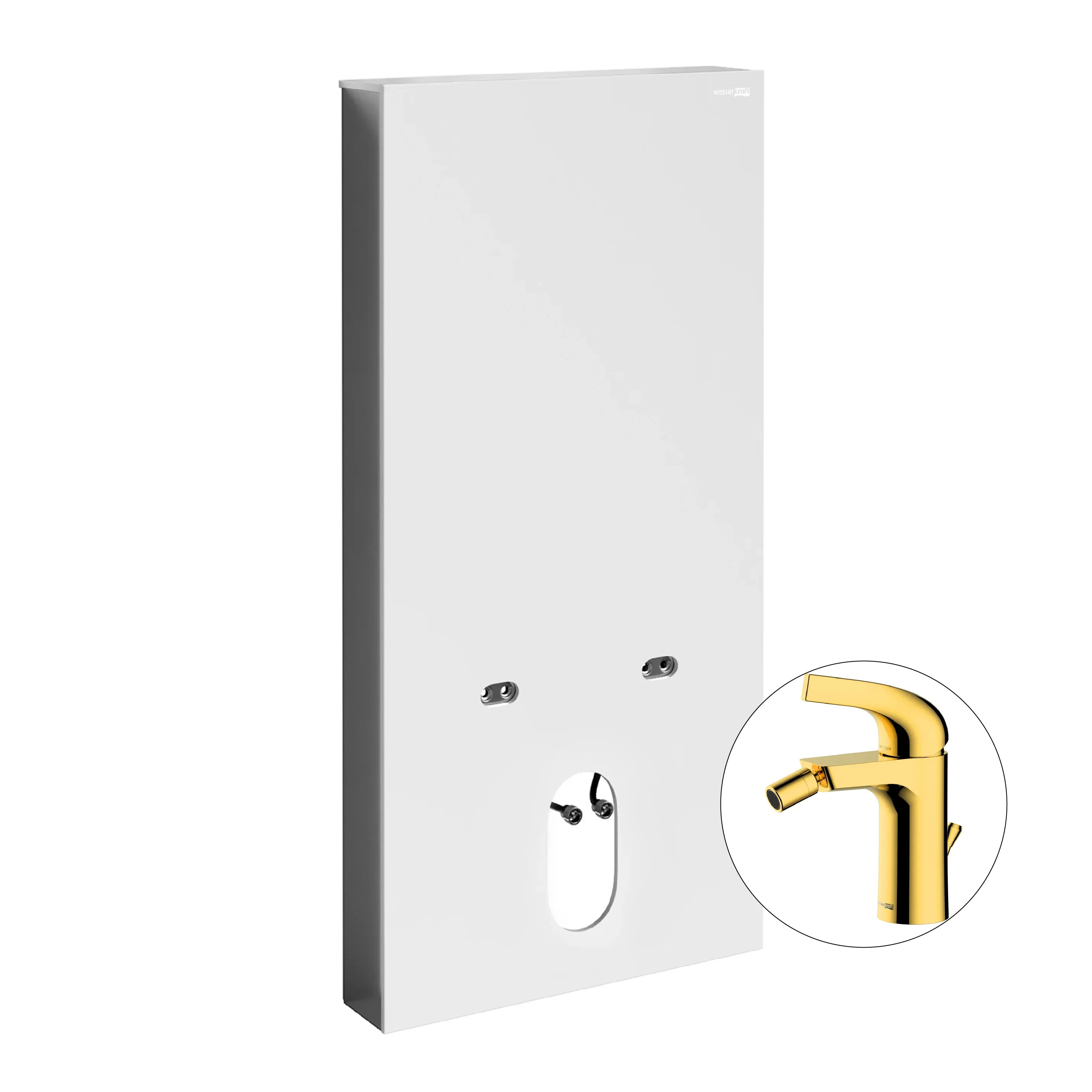Комплект для биде со смесителем Naab 86BDT.050.WH.SQ7106