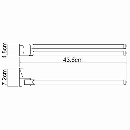 Держатель полотенец двойной Leine K-5031