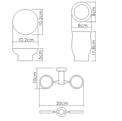 Держатель стакана и мыльницы K-24126