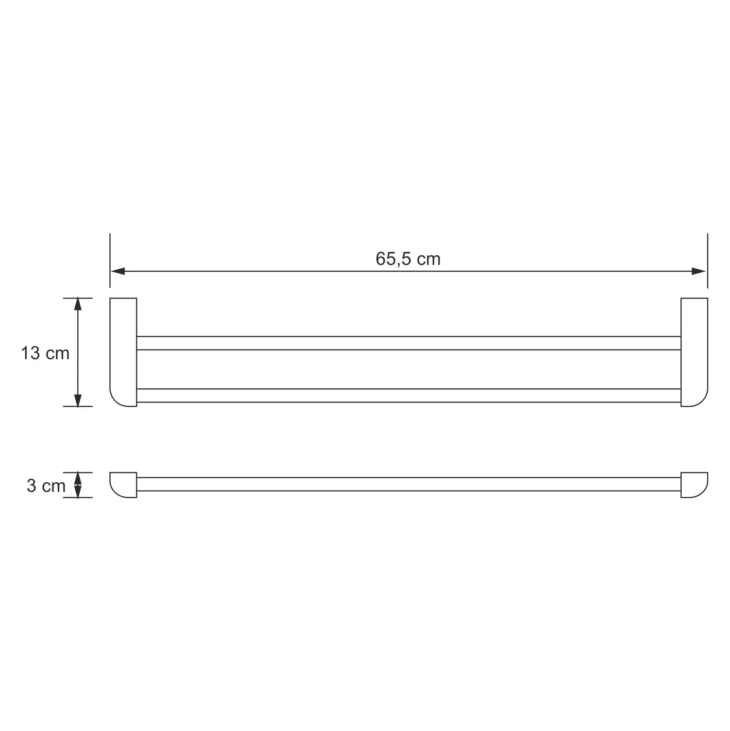 Держатель полотенец двойной Kammel K-8340WHITE