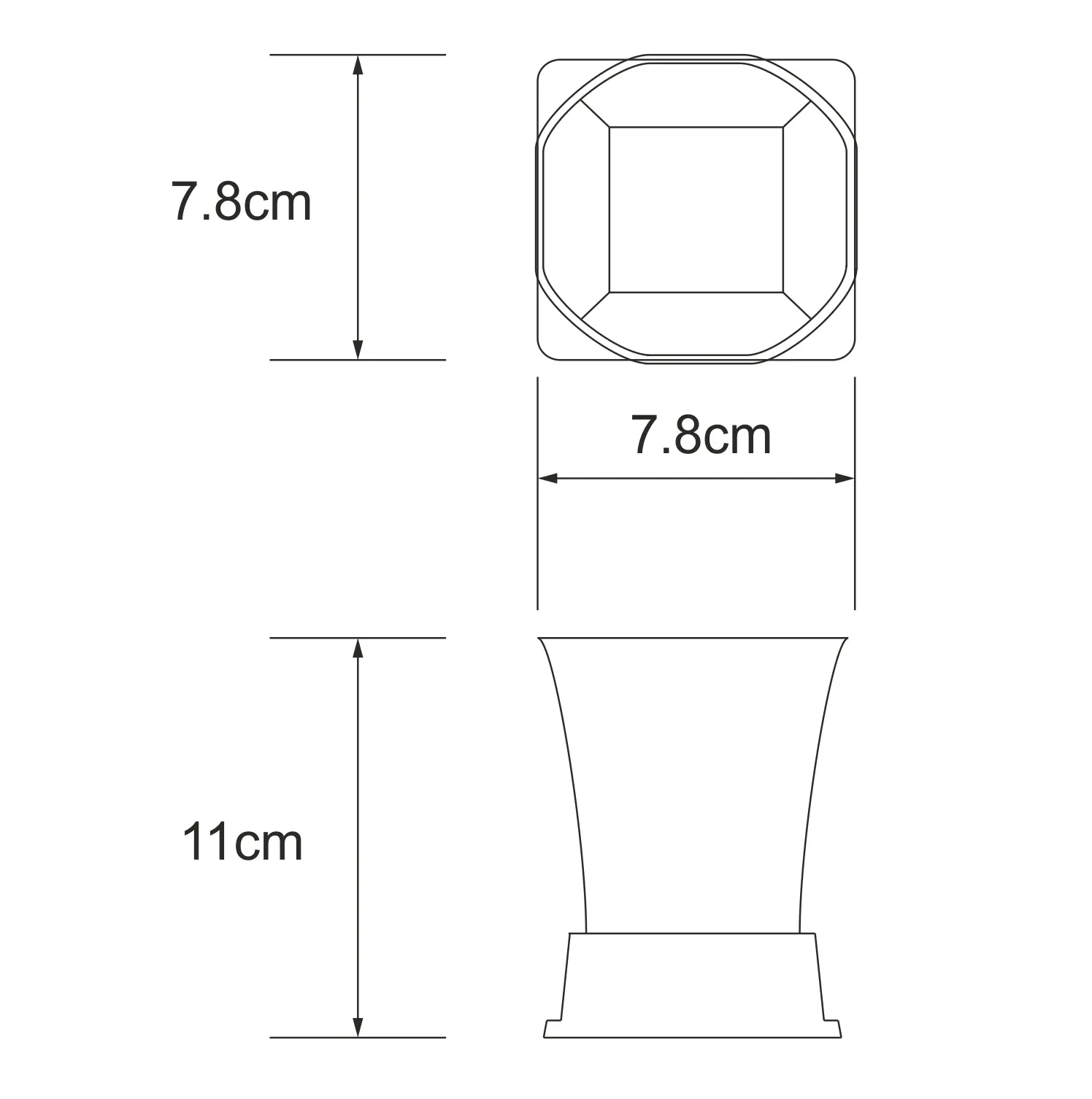 Стакан для зубных щеток Amper K-5428BLACK