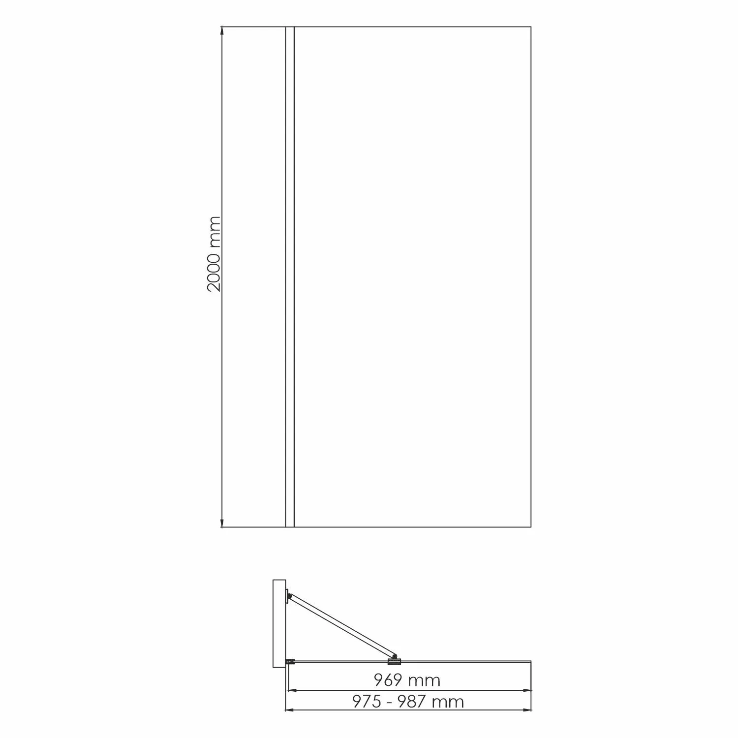 Aisch 55W44 Душевая перегородка