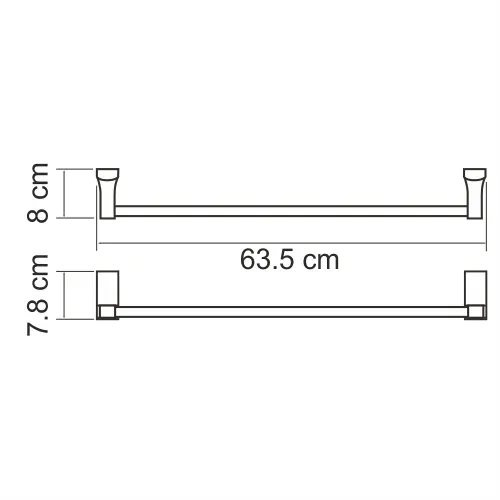 Держатель полотенец одинарный Abens K-3230