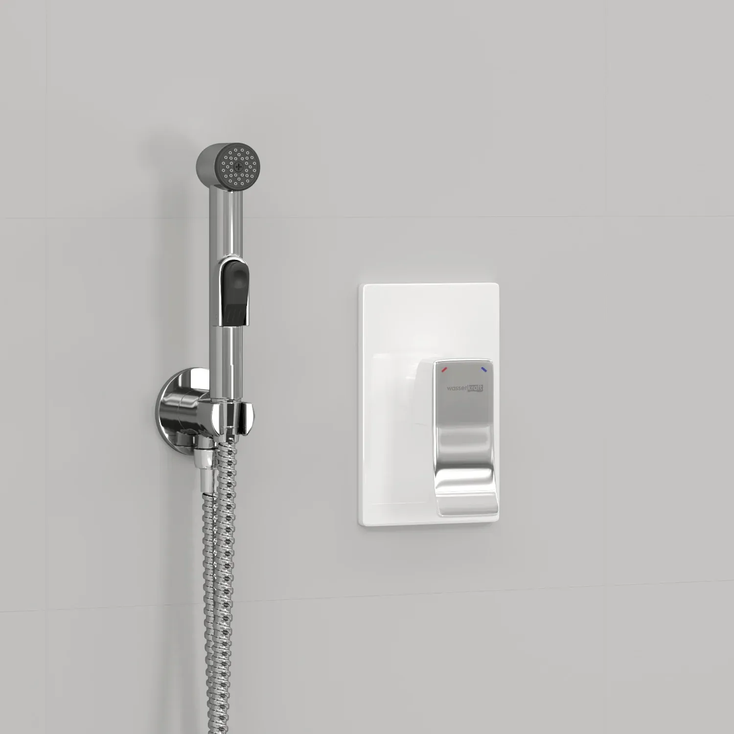 Встраиваемый комплект для биде со шлангом 120 см A010657WHITE
