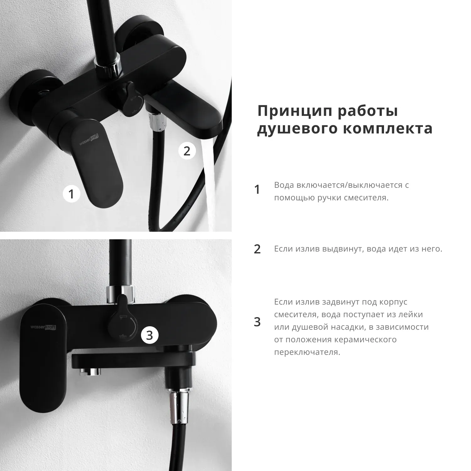 A17401 Душевая система со смесителем