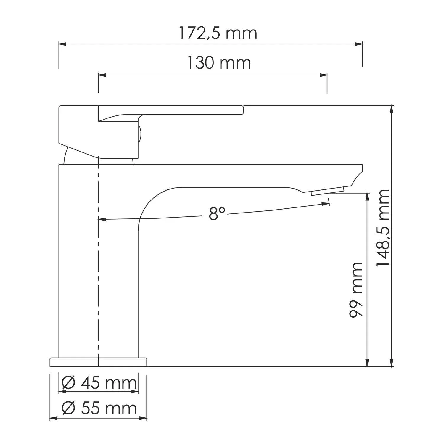 Смеситель для раковины Mindel 8503