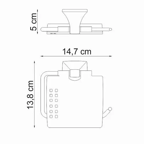 Держатель туалетной бумаги Wern K-2525