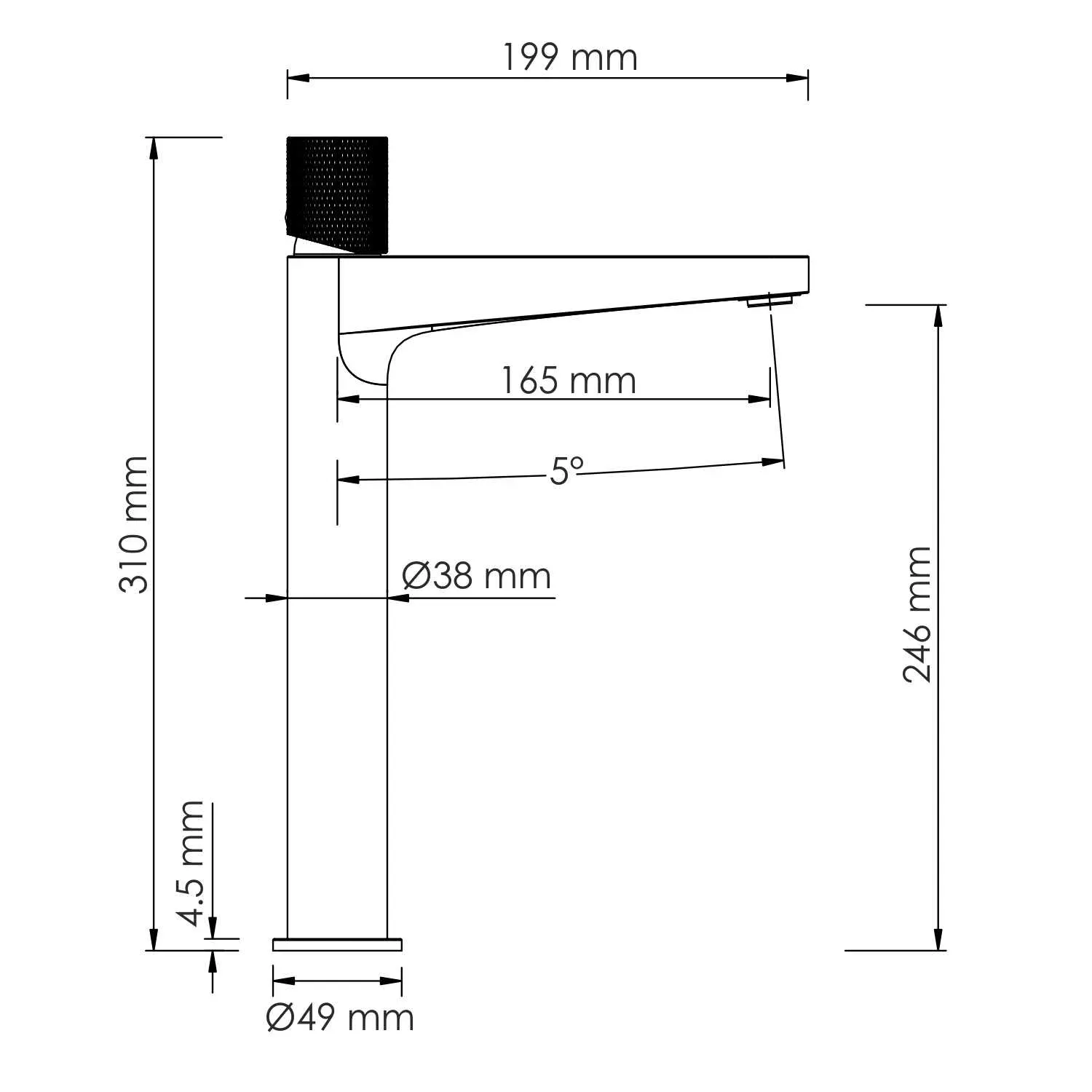 Смеситель для раковины Mosel 4603H