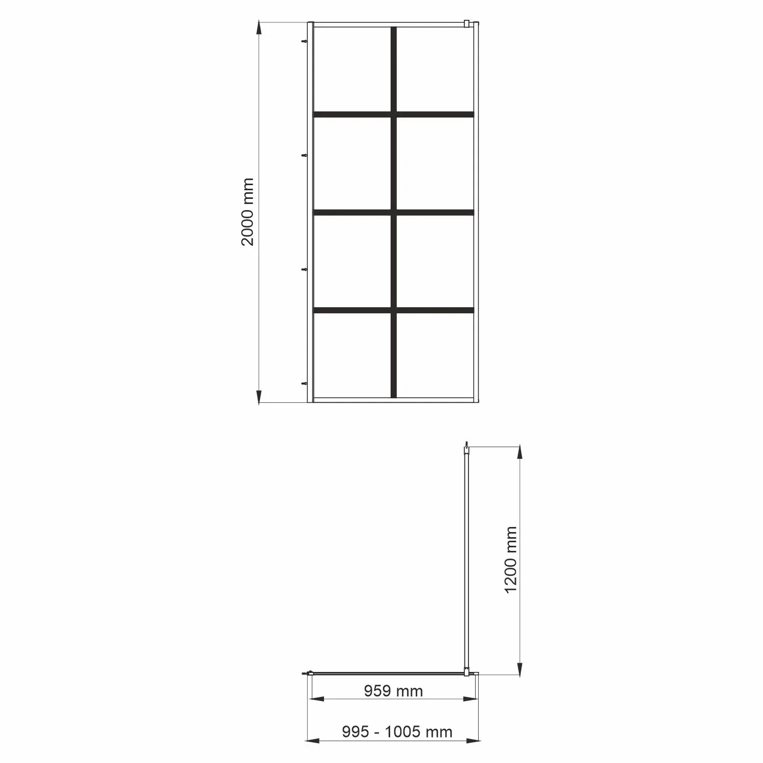 Glan 66W44 Душевая перегородка