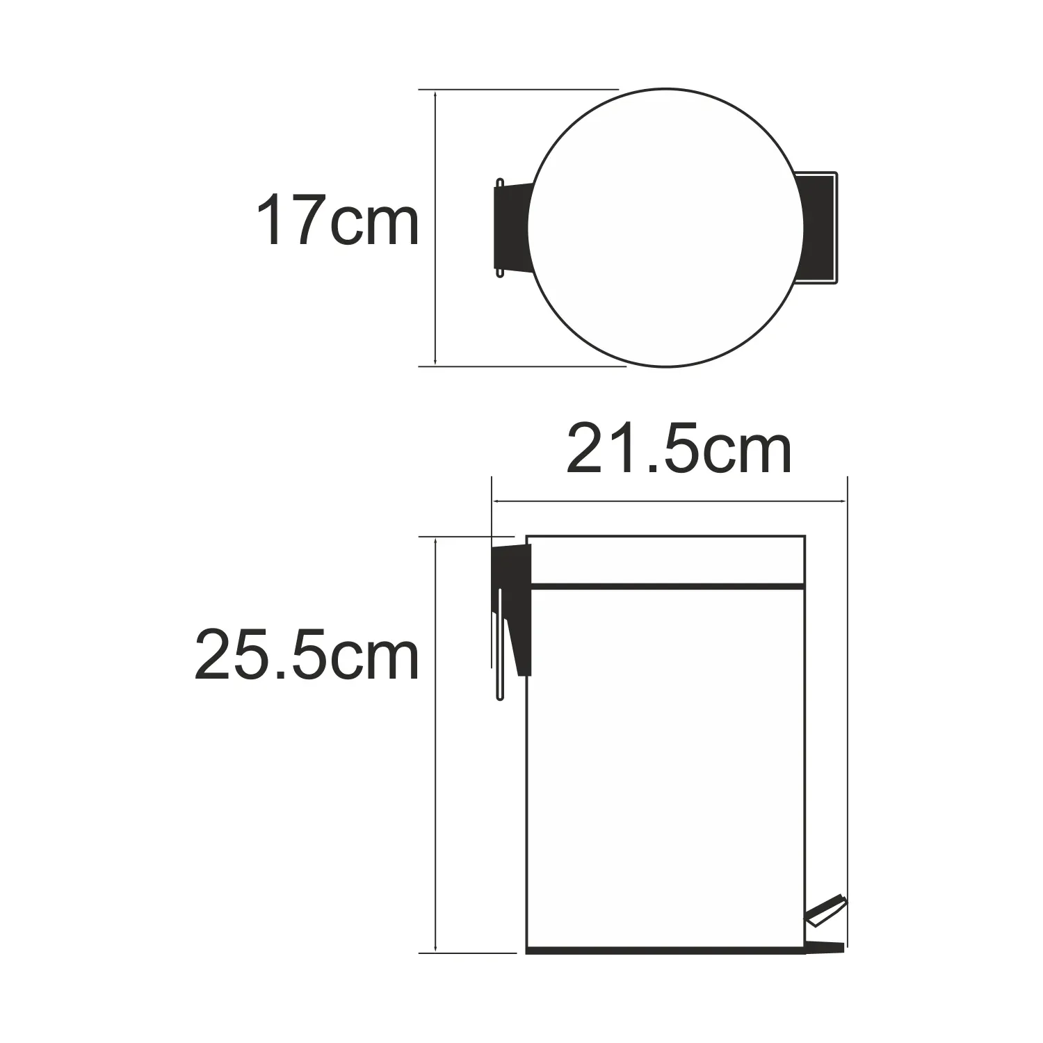 Ведро 3L К-633BLACK