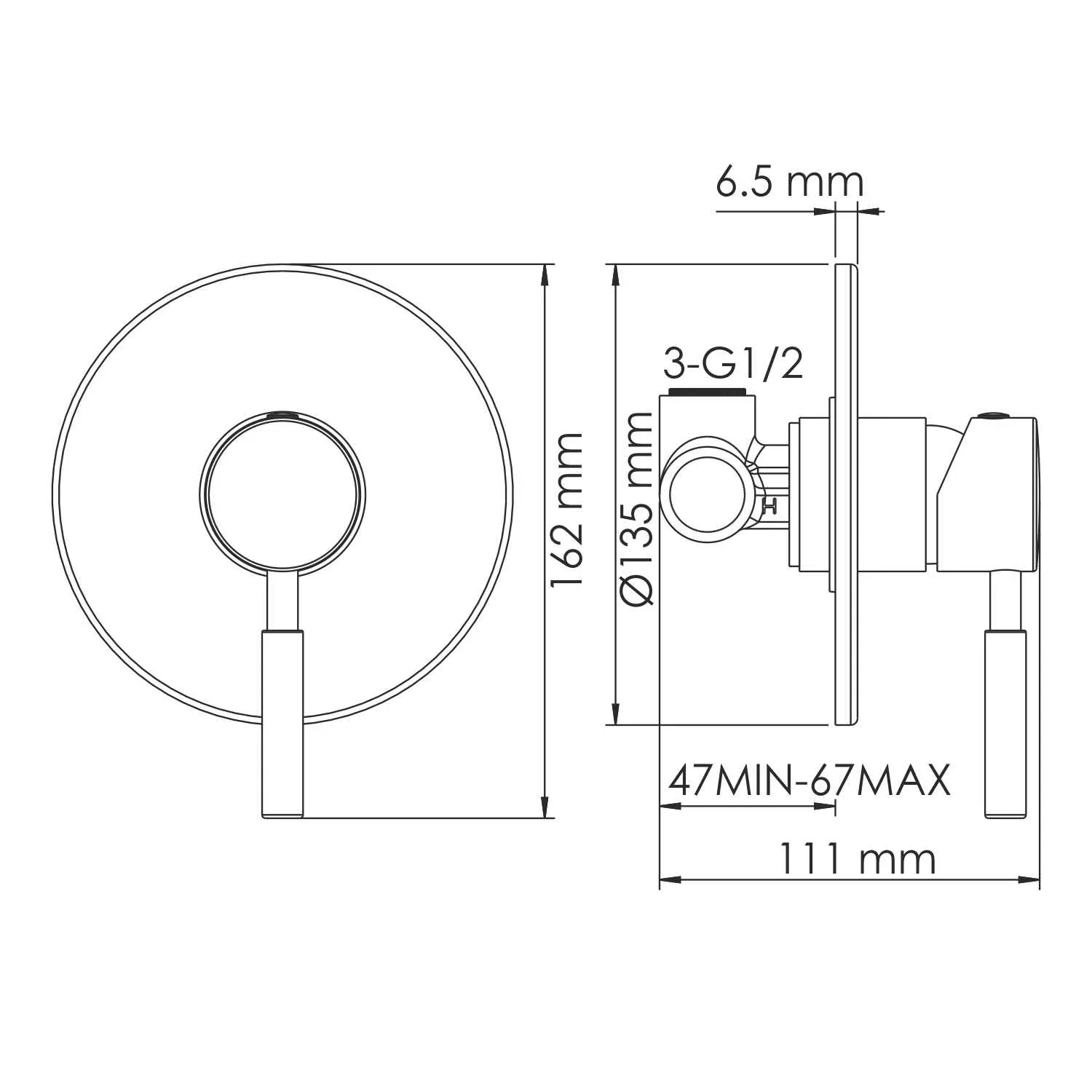 Смеситель для душа Wern 4251