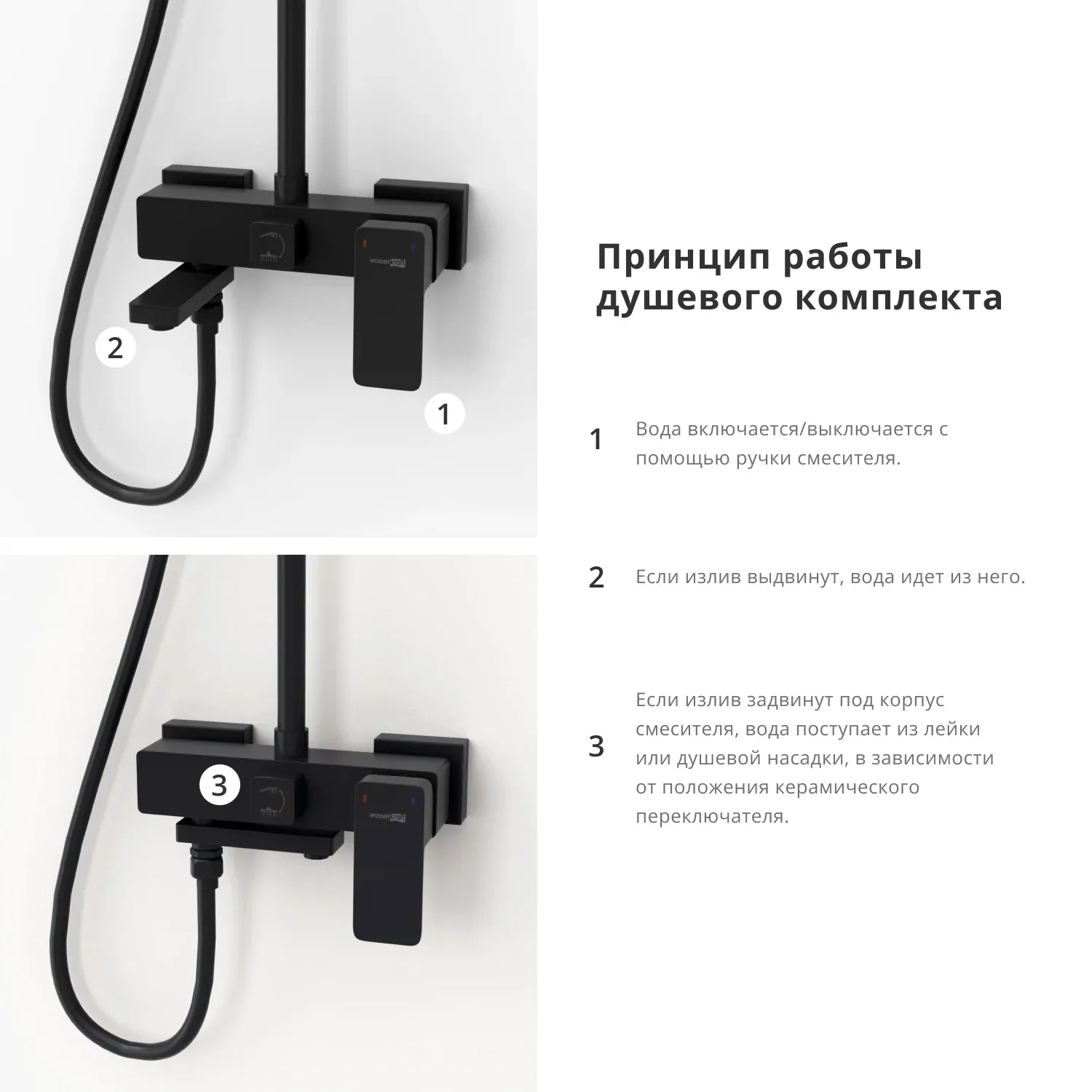 A27701 Душевая система со смесителем