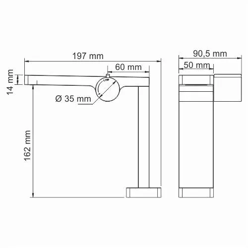 Смеситель для раковины Alme 1510