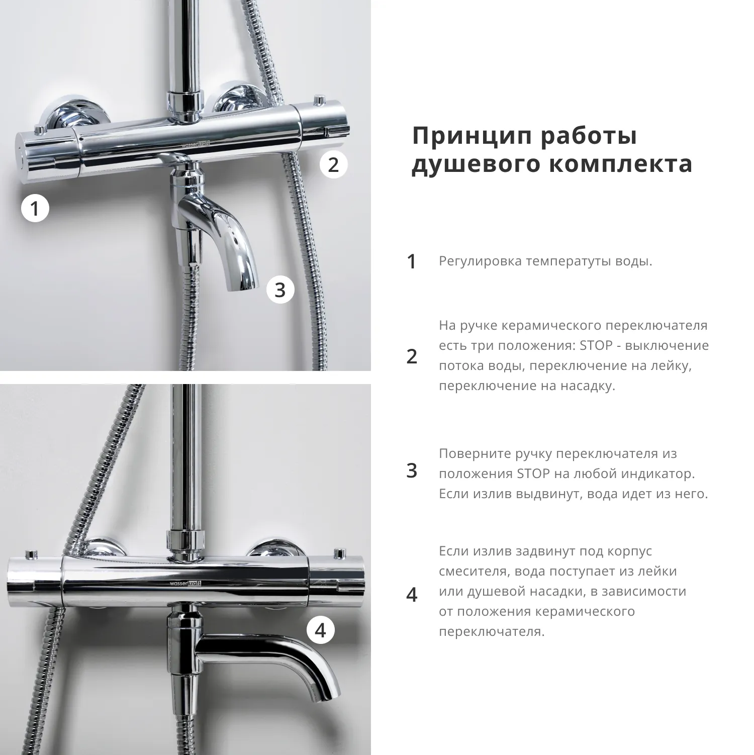 A18801 Thermo Душевая система с термостатическим смесителем