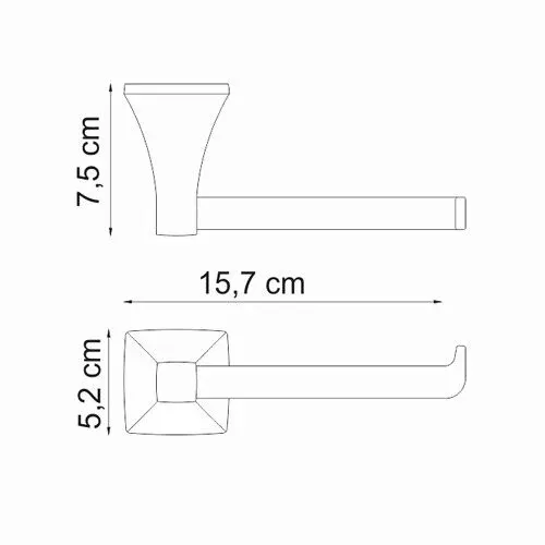 Держатель туалетной бумаги Wern K-2596