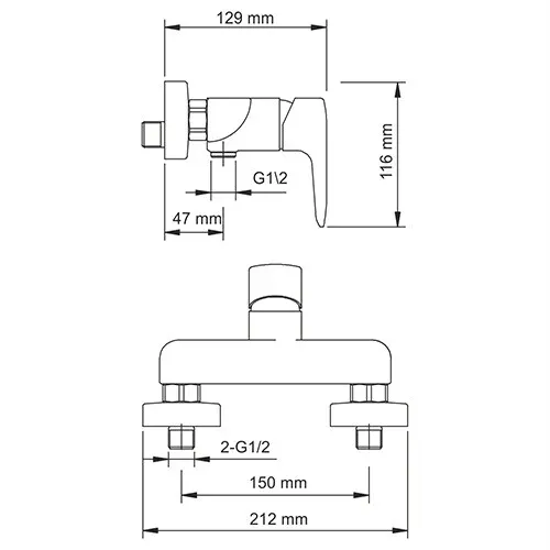 Смеситель для душа Vils 5602