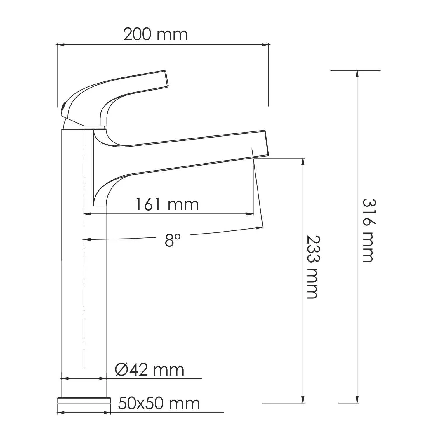 Смеситель для раковины Sauer 7103H