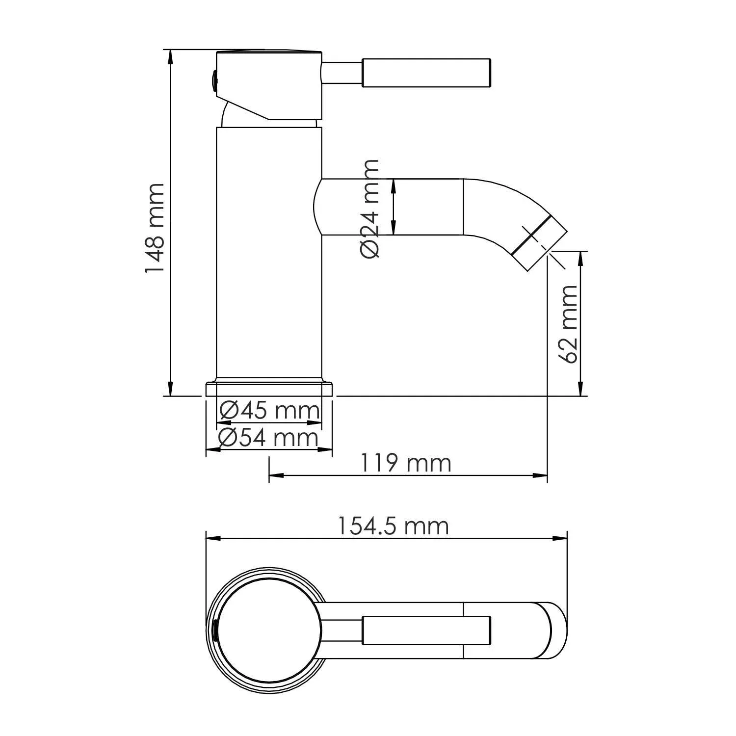 Смеситель для раковины Gollach 3305