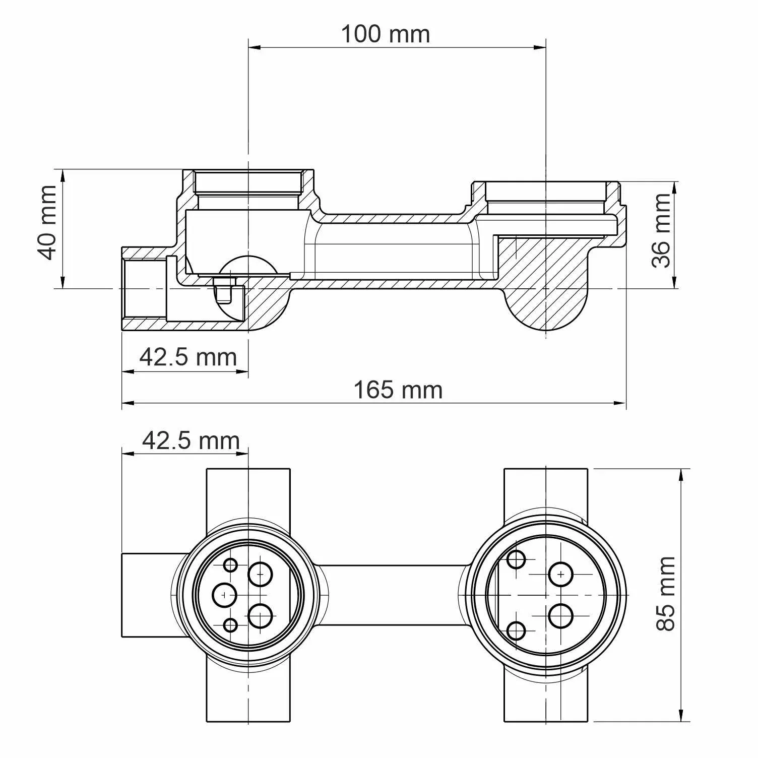 Смеситель для ванны и душа Sauer 7171