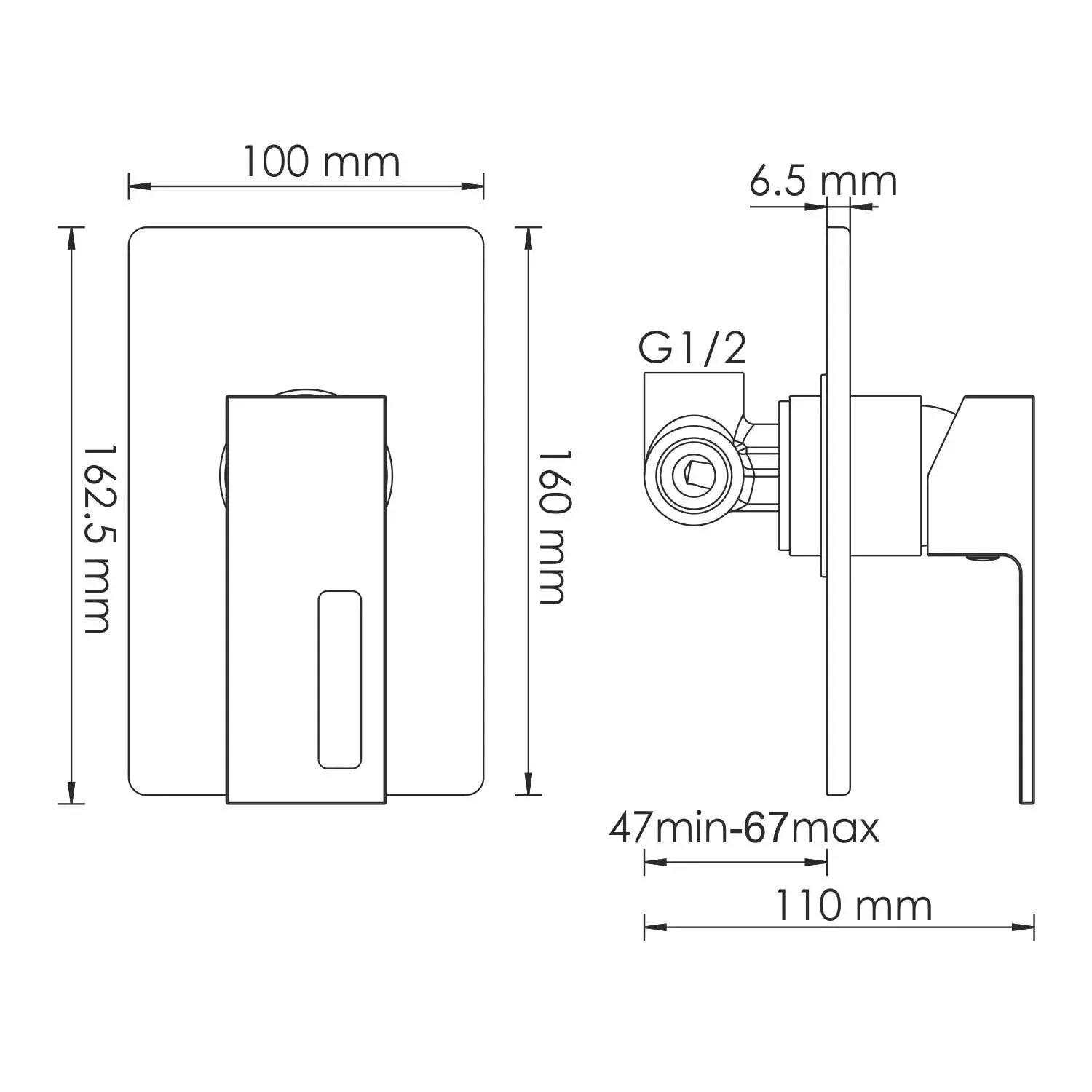 Смеситель для душа Alme 1551