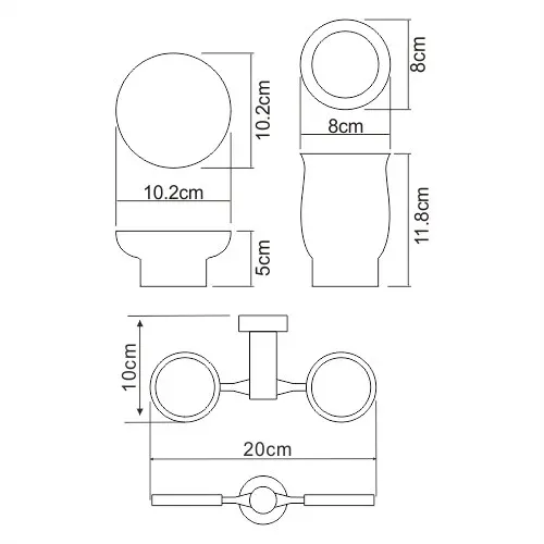 Держатель стакана и мыльницы K-24226