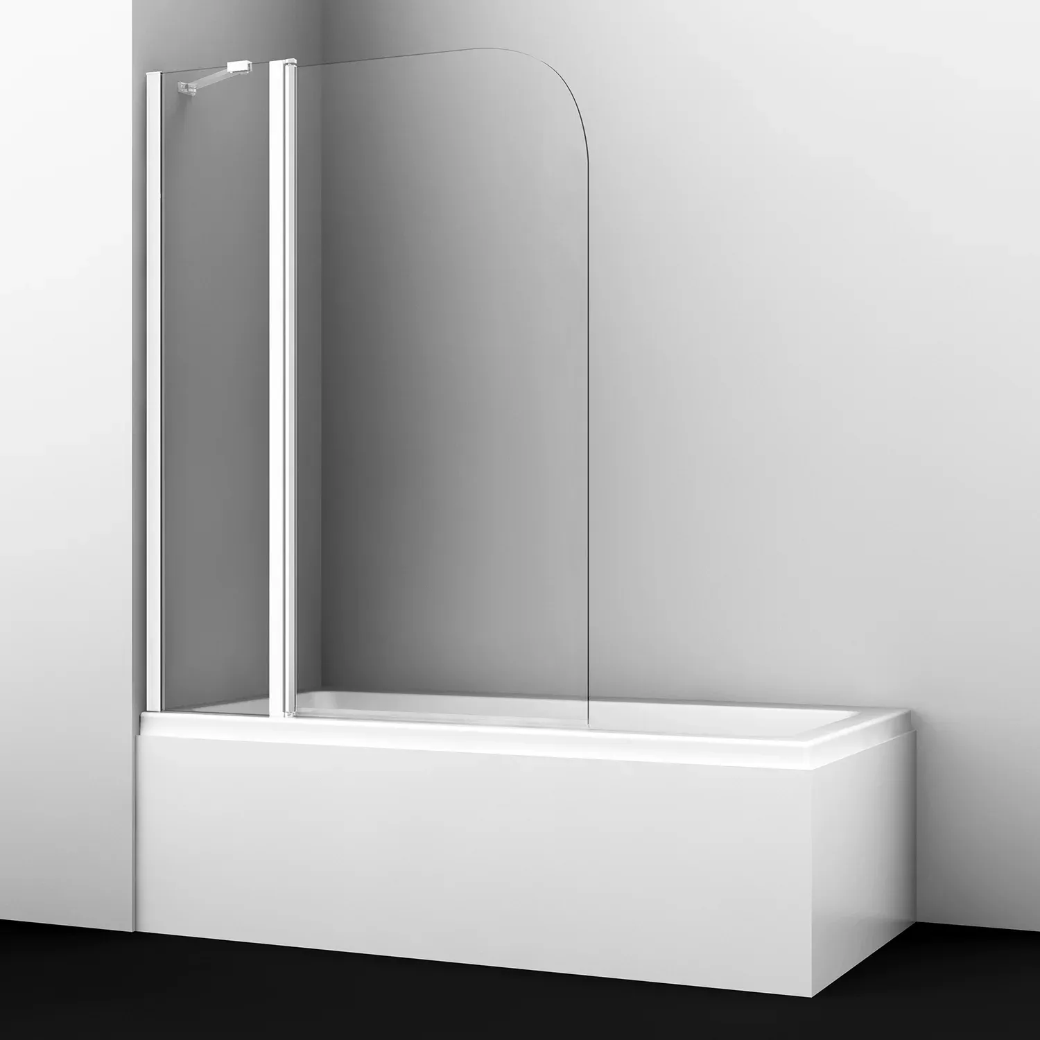 Leine 35P02-110WHITE Fixed Стеклянная шторка на ванну