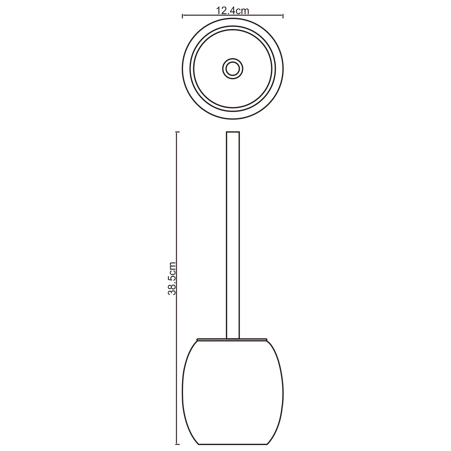 Щетка для унитаза Ruwer K-6727