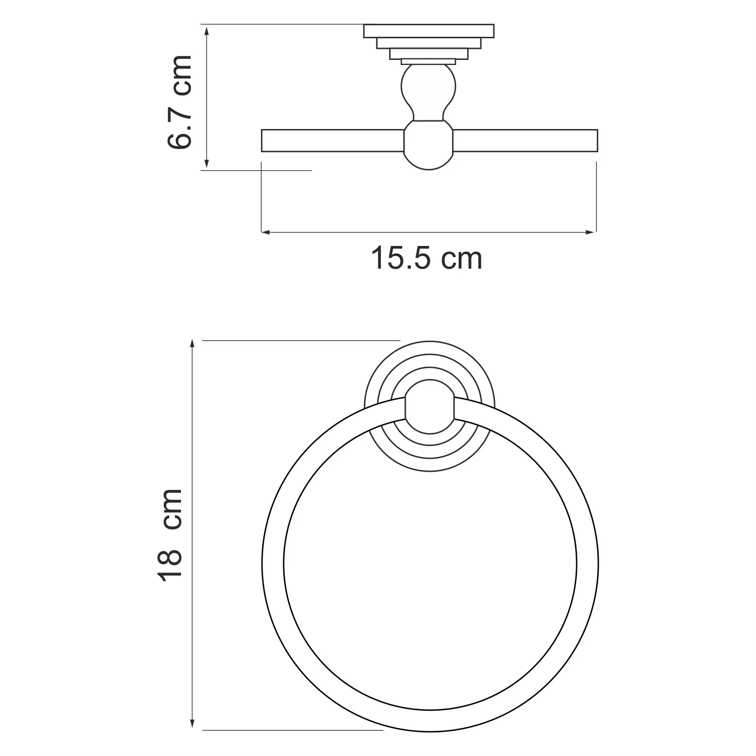 Держатель полотенец Ammer K-7060