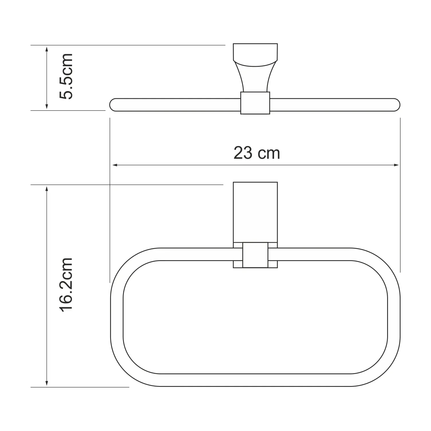 Держатель полотенец Leine K-5060WHITE