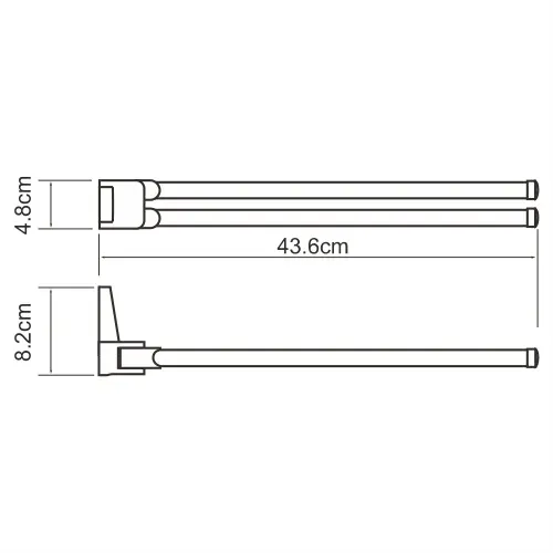 Держатель полотенец двойной Lopau K-6031