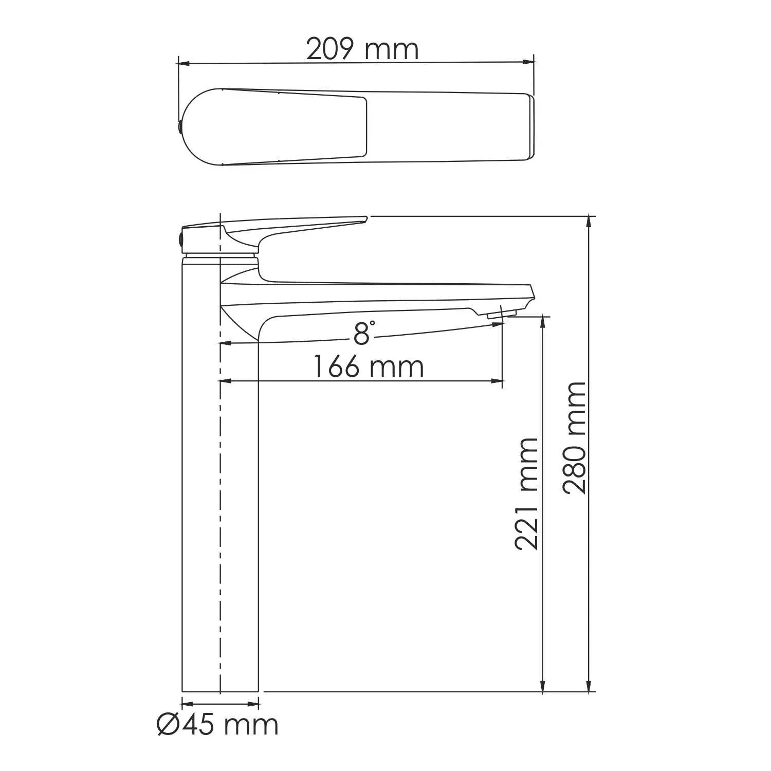 Смеситель для раковины Glan 6603H