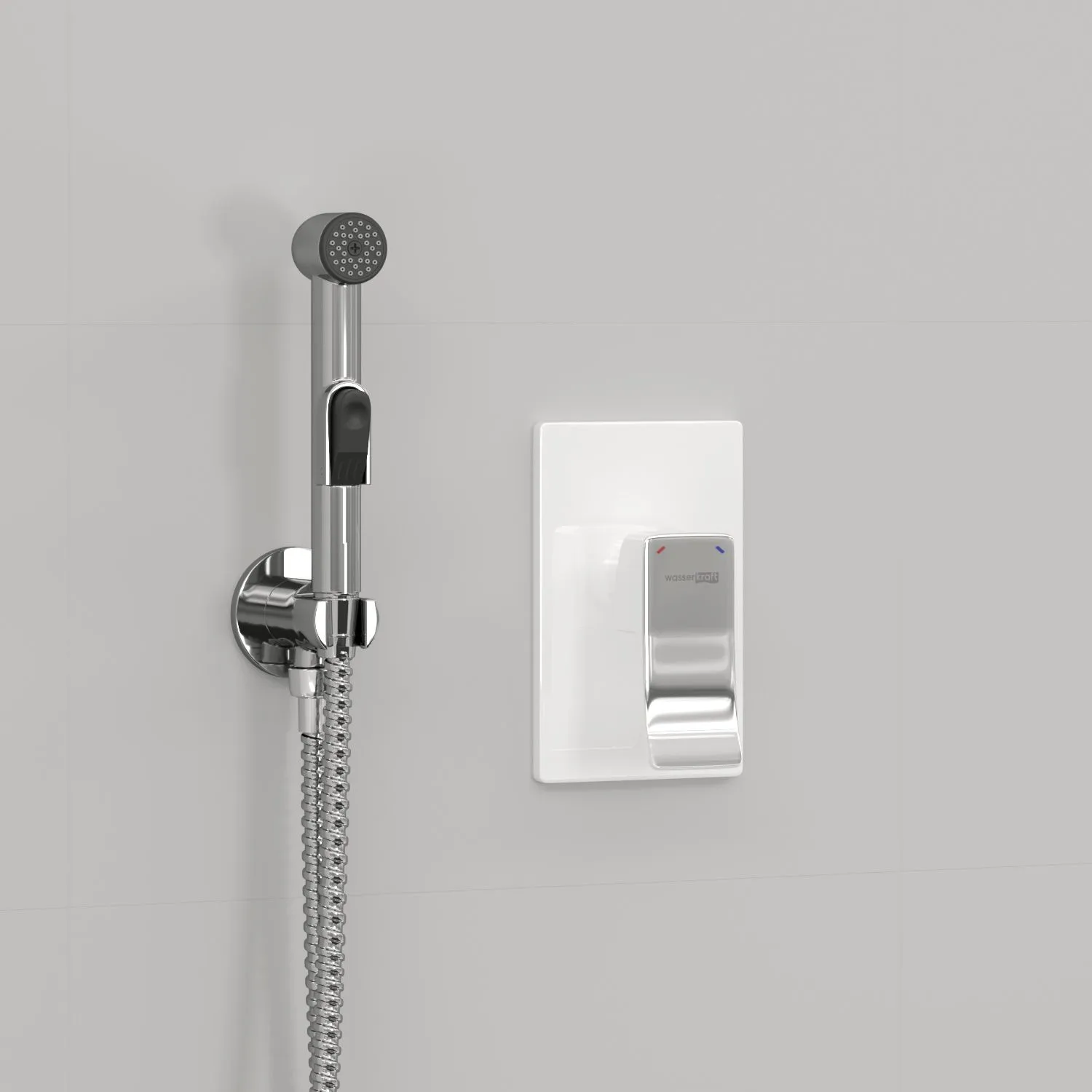 Встраиваемый комплект для биде со шлангом 120 см A010657WHITE