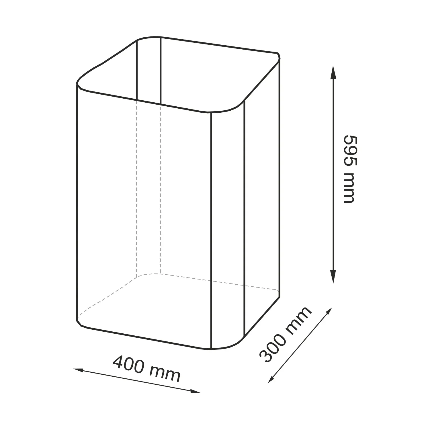 Корзина для белья Nuthe WB-910-L