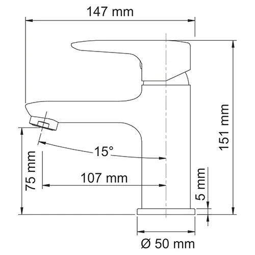 Смеситель для раковины Vils 5603
