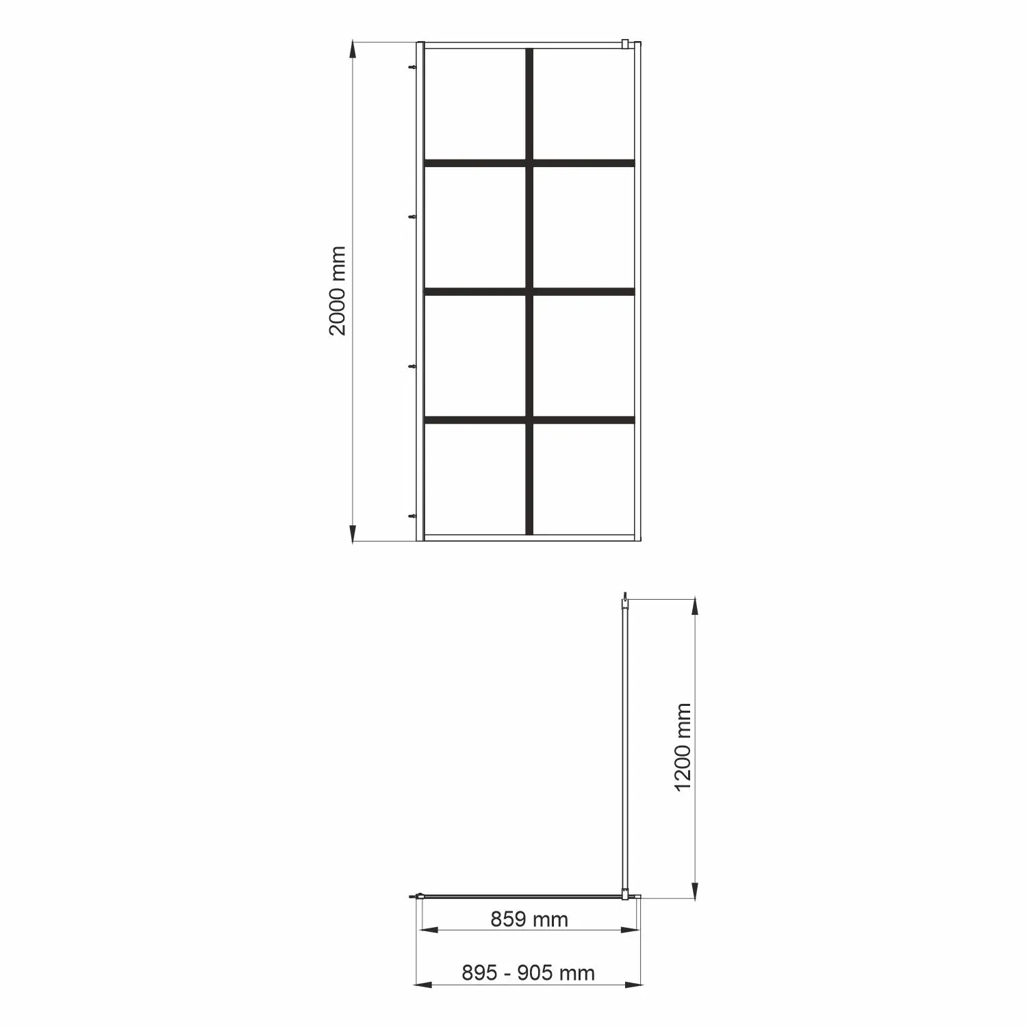 Glan 66W39 Душевая перегородка