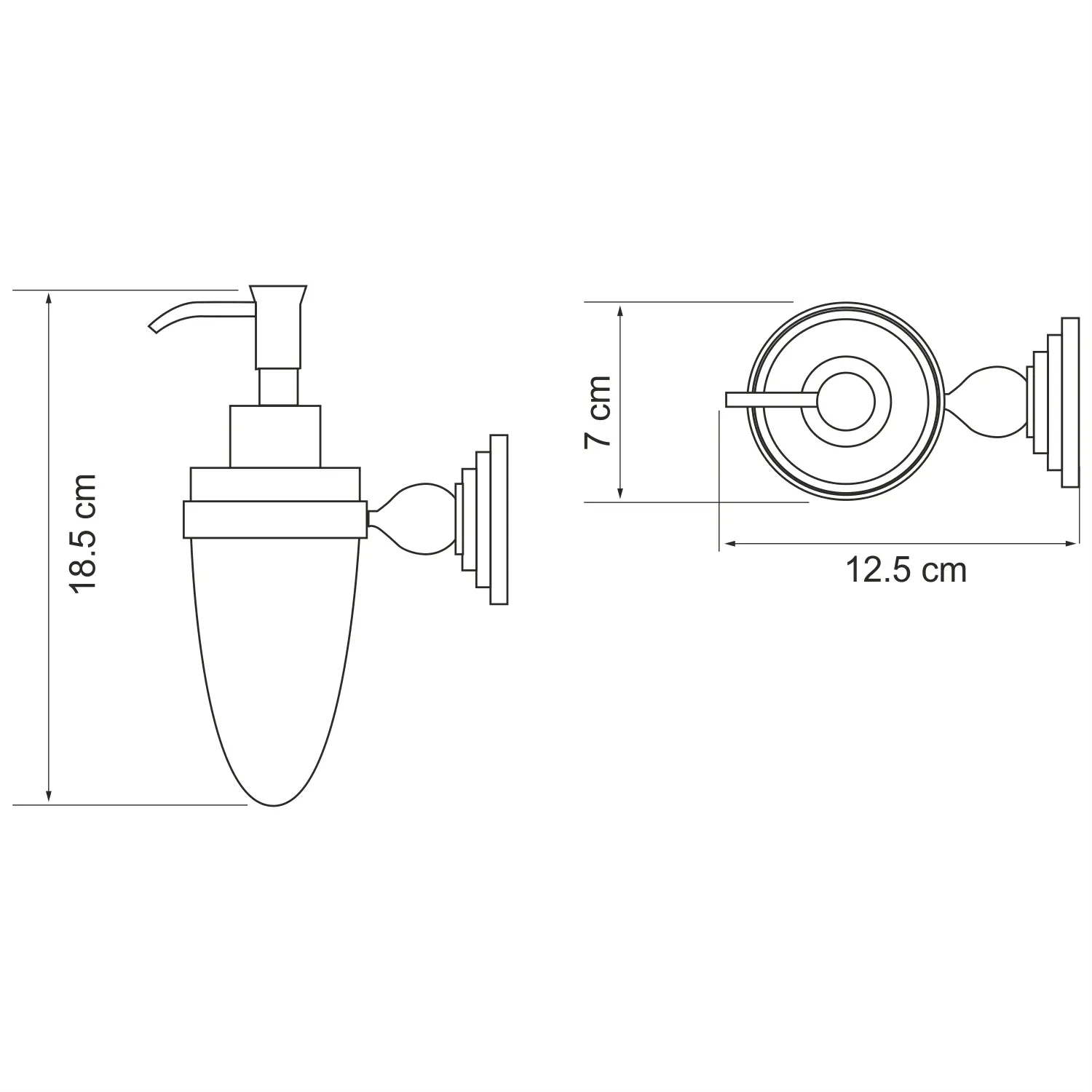 Дозатор для жидкого мыла Ammer K-7099