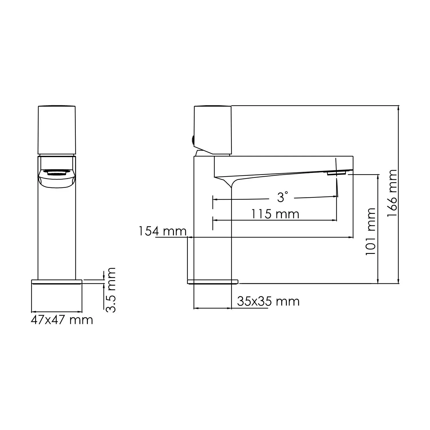 Смеситель для раковины Naab 8603