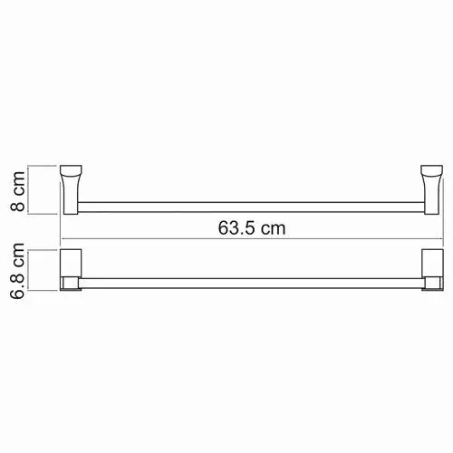 Держатель полотенец одинарный Leine K-5030