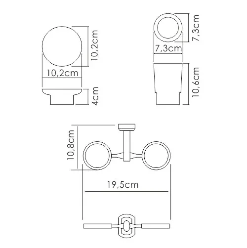 Держатель стакана и мыльницы K-28126