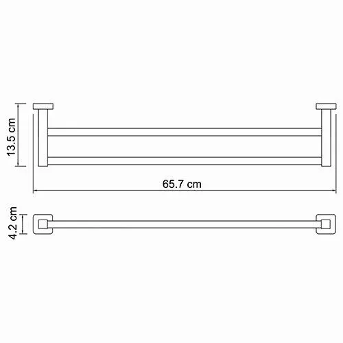 Держатель полотенец двойной Lippe K-6540