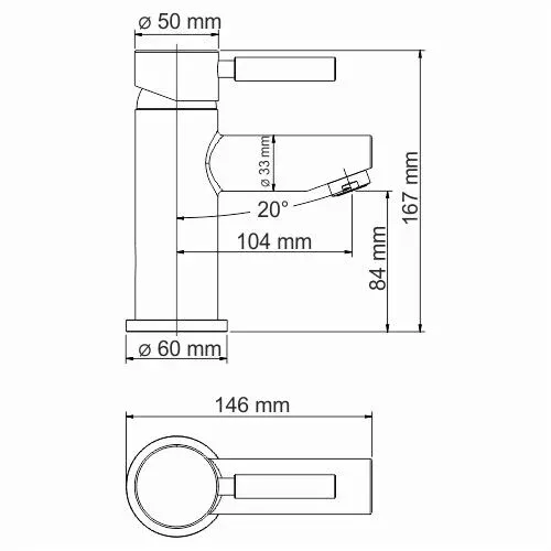 Термостатический смеситель для раковины Main 4103 Thermo