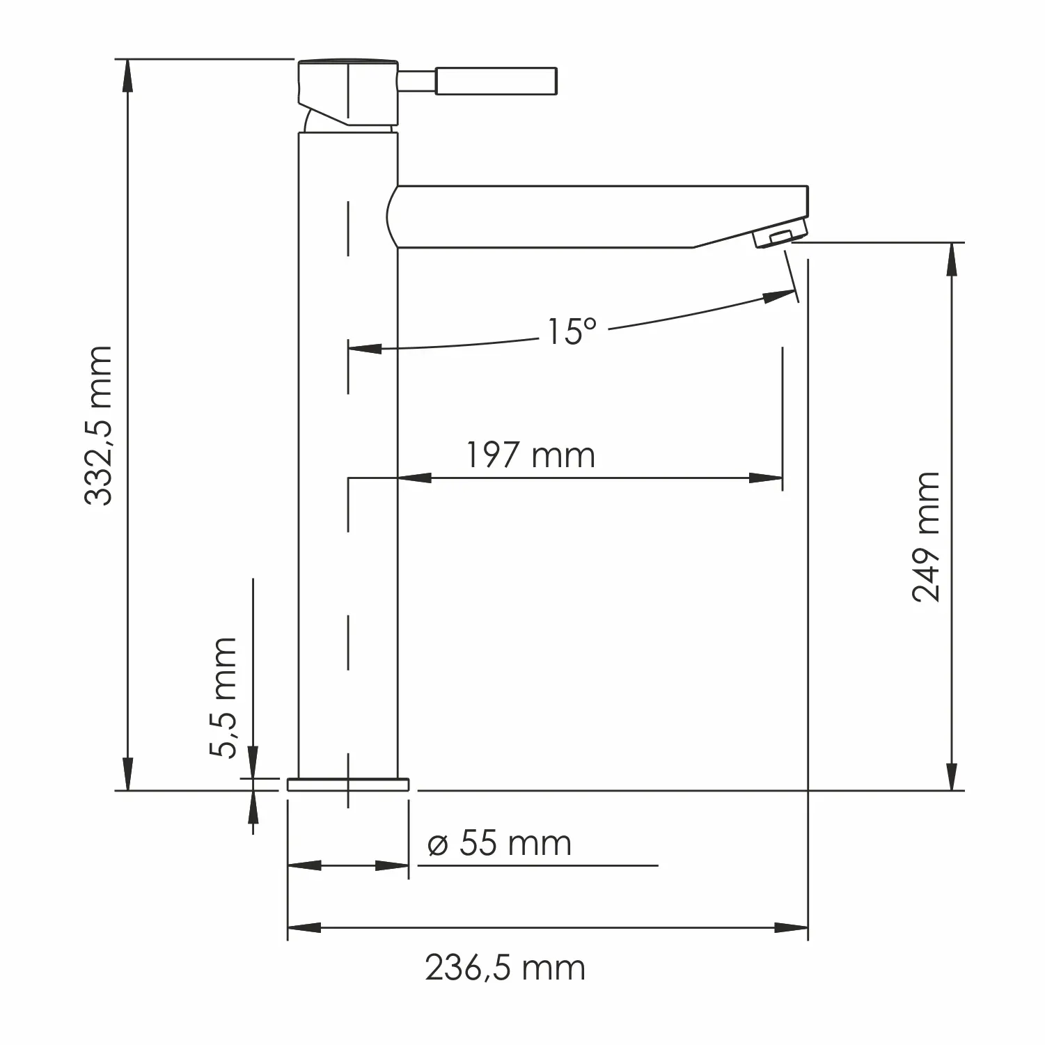 Смеситель для раковины Wern 4203H