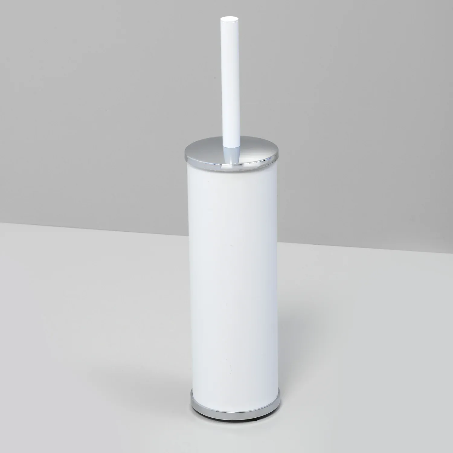 Щетка для унитаза напольная K-1027WHITE